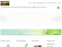 Tablet Screenshot of monsite-lemarchedubois.com